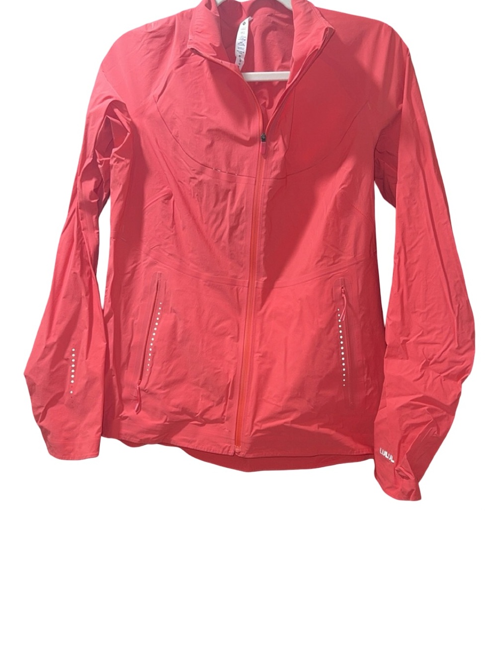 Lululemon Fast and Free Windbreaker Jacket Size 12 Pale Raspberry Pink